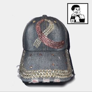 Breast Cancer Awareness Denim Cap